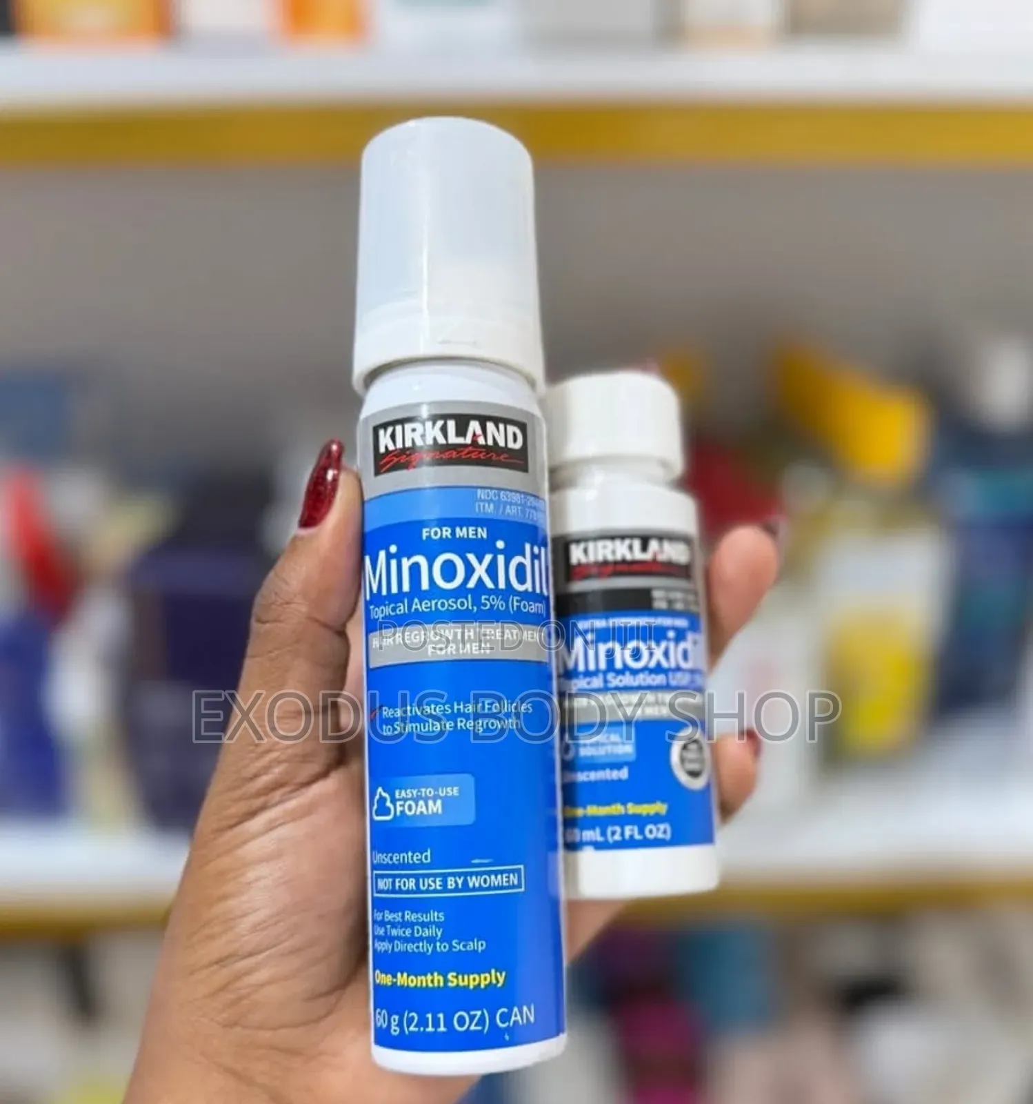 Kirkland Minoxidil Oil and Foam Available