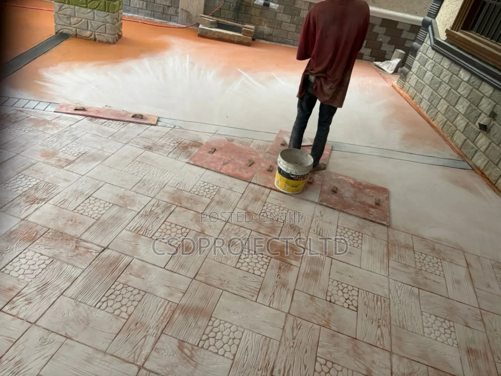 Professional Concrete Stamp Work
