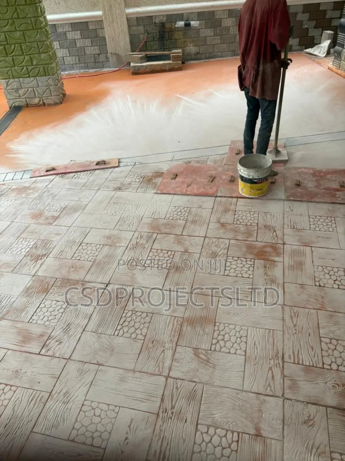 Professional Concrete Stamp Work
