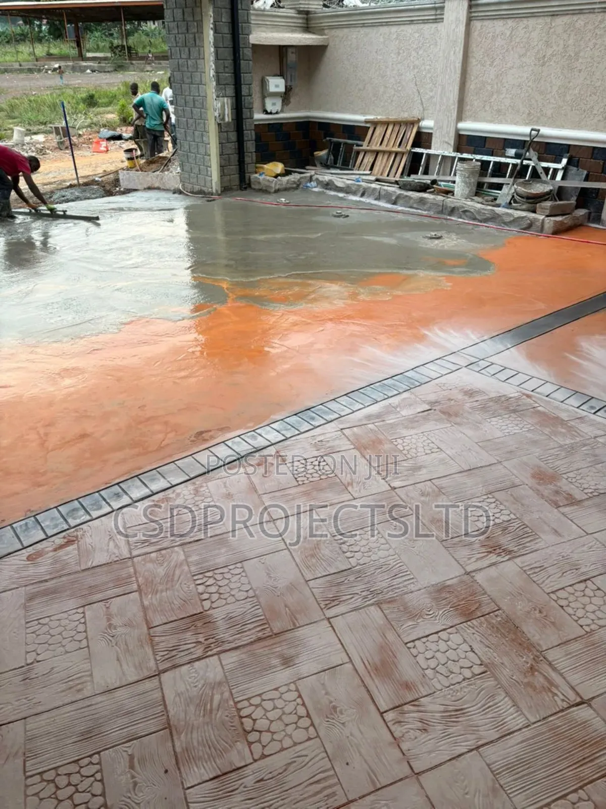 Professional Concrete Stamp Work
