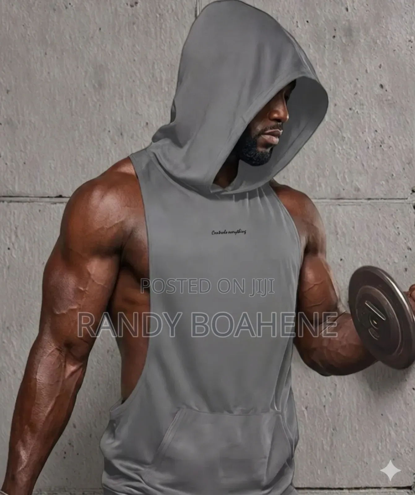 Men Two Piece Gym Singlet