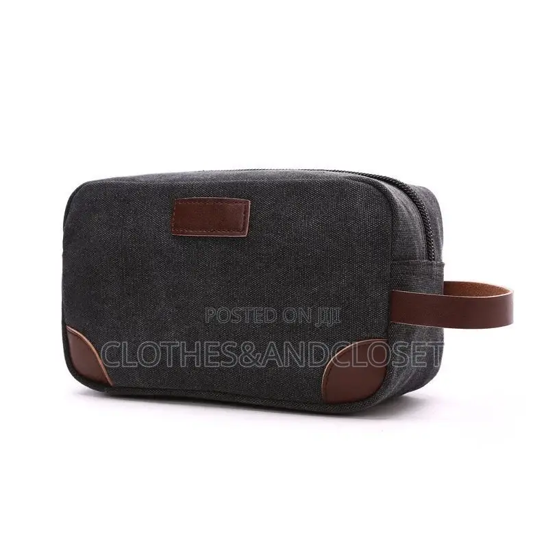 Canvas and Leather Storage Travel Bag