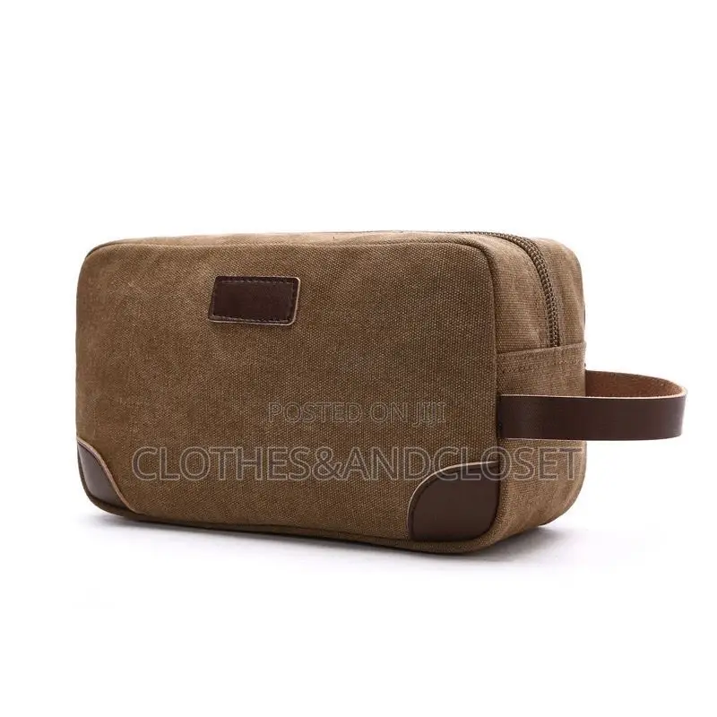 Canvas and Leather Storage Travel Bag