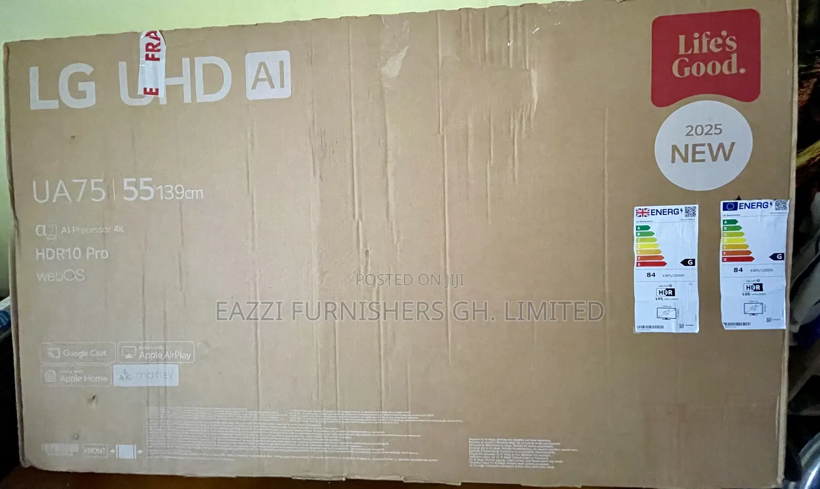 55ua75006la Smart Uhd HDR 55 Inches LG Ai Uk TV Apple Airplay TV