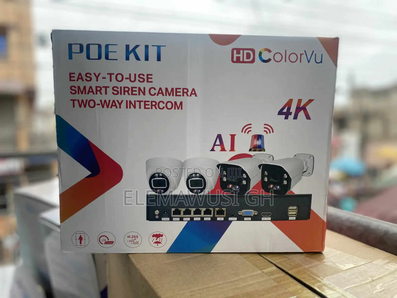 Ai Smart Face Capture, Motion Detection 4ch Poe 8mp CCTV Camera 