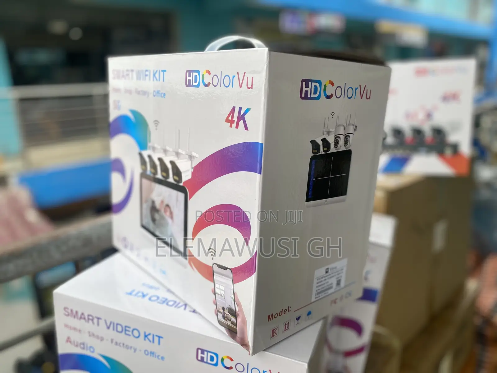 4 Channel Smart Wireless Wifi PTZ Security CCTV Camera With Screen