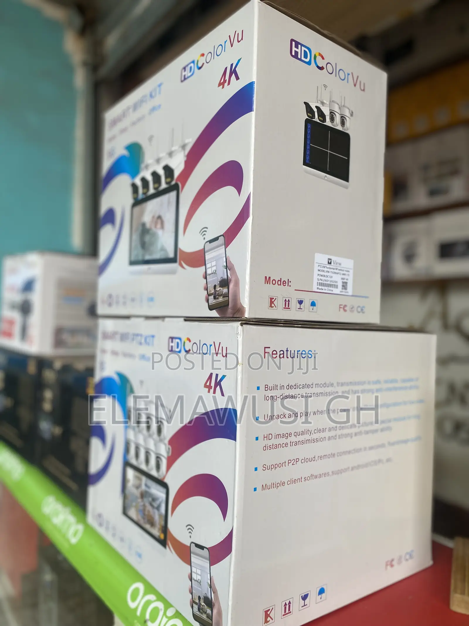 8 Channel PTZ Wireless Wifi CCTV Camera. With Screen