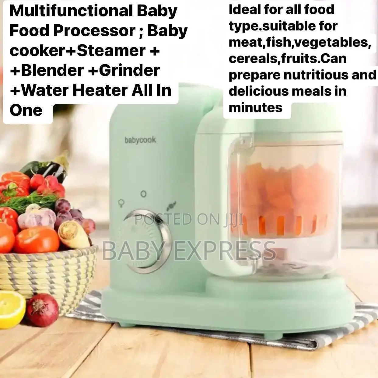 Baby Food Processor (Steamer + Blender)
