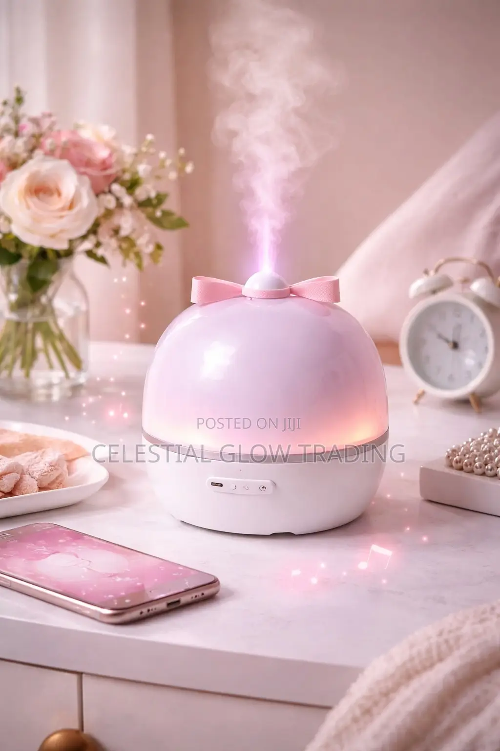 360° Rotating Galaxy Projector Lamp With Music Remote