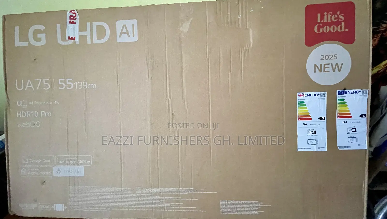 2025/26 Uk 55 Inches Active Uhd Hdr+ Pro Smart Satellite Gaming Tv