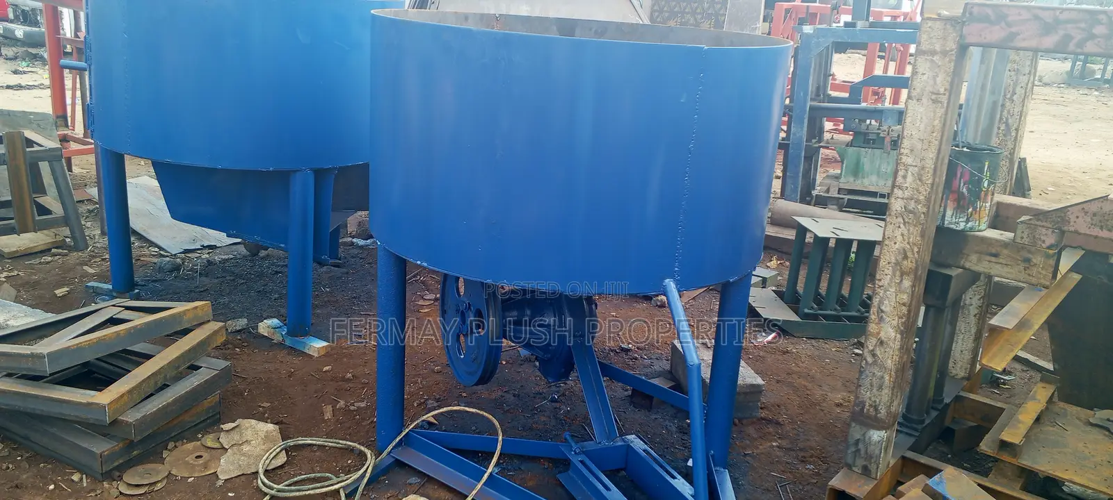 Industrial Quarry and Cement Mixer