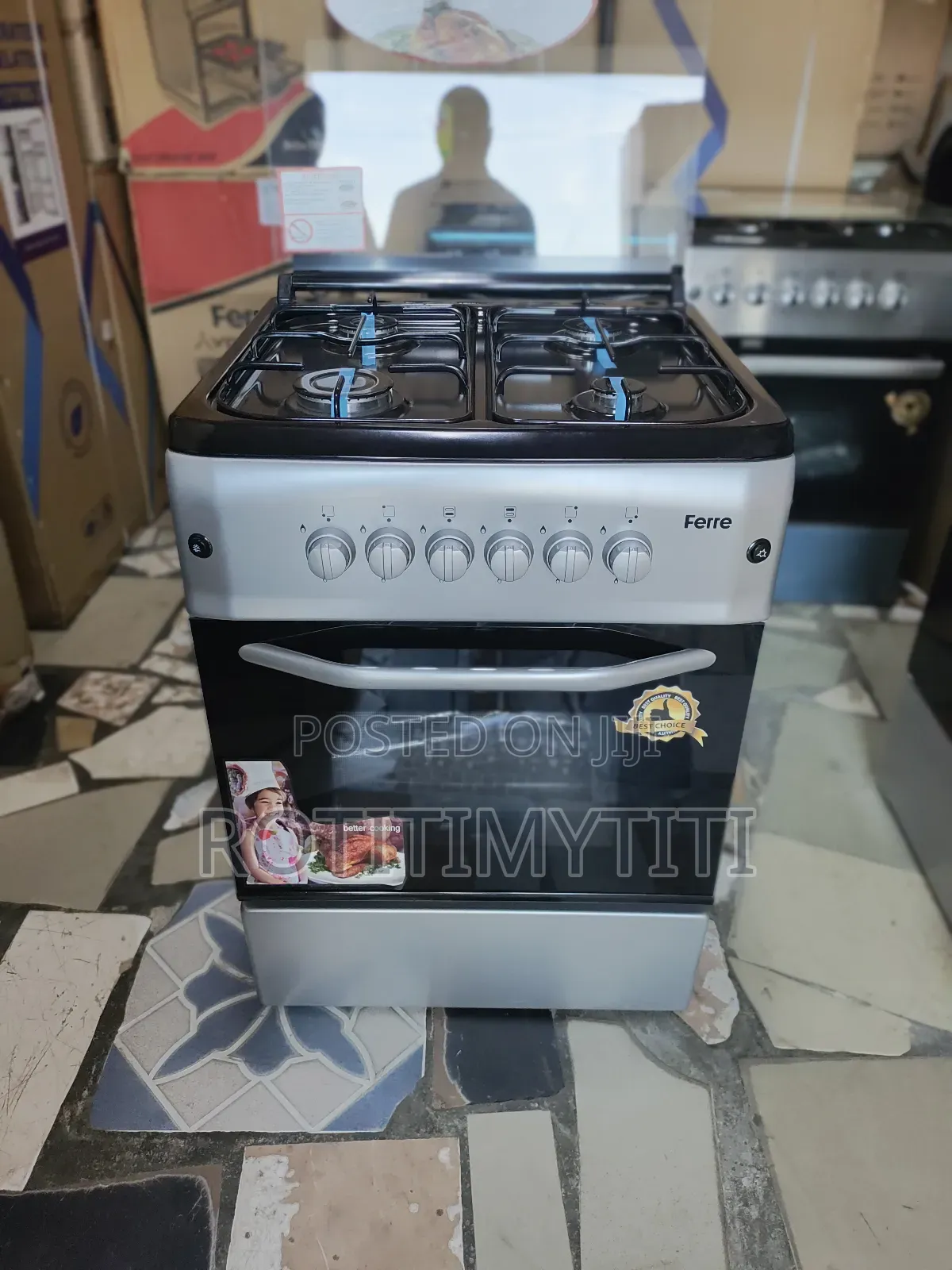 Ready and Cool Ferre 60x60 Gas Cooker