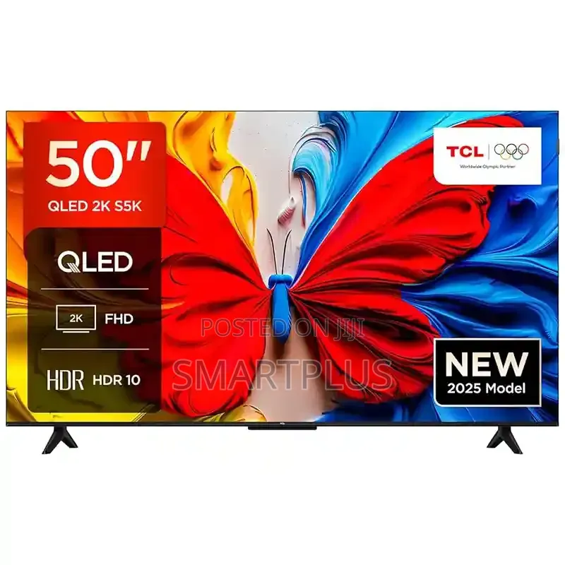 A 50-Inchtcl Smart Tv Featuring (Quantum Dot) Display Technology .