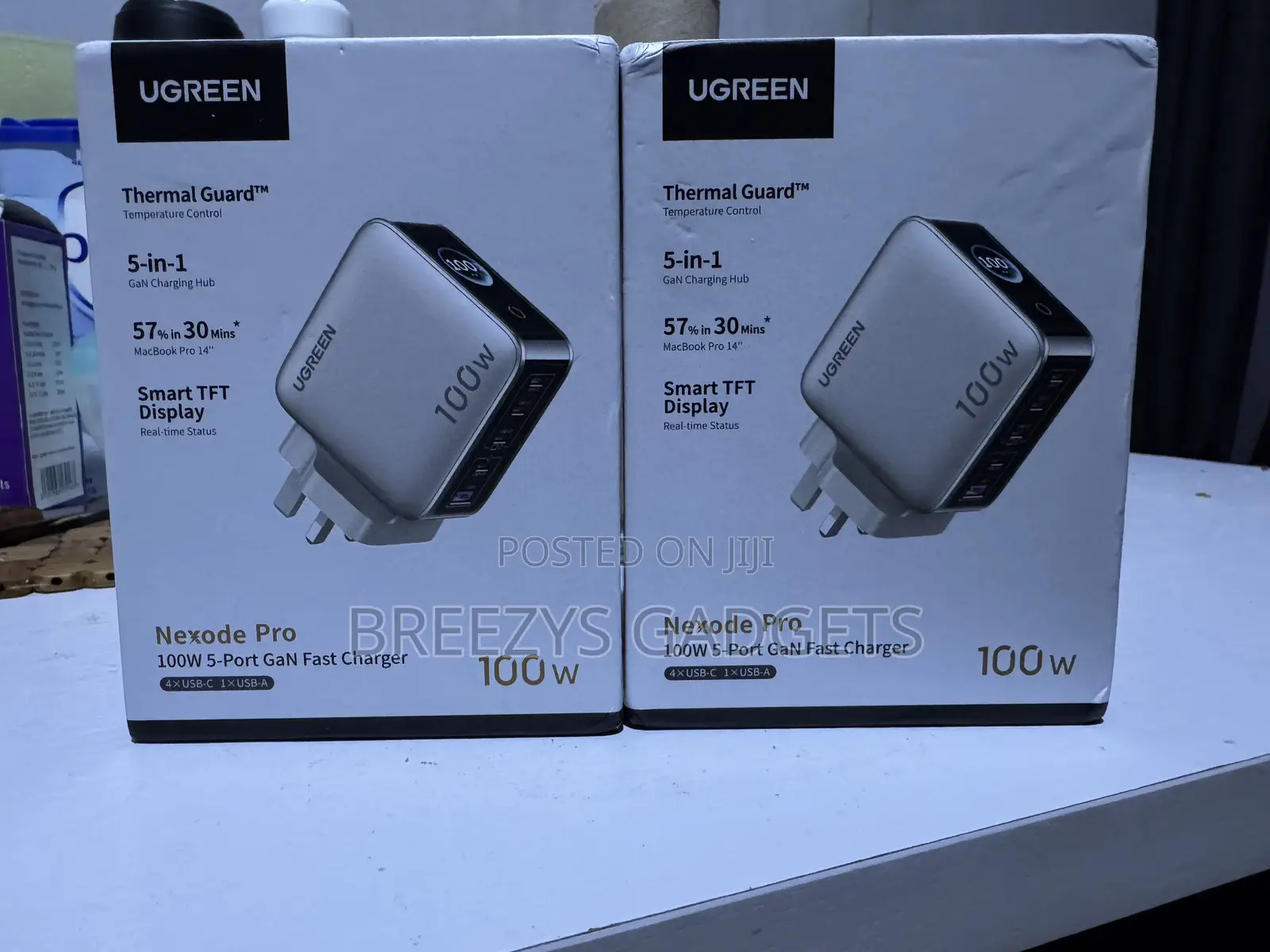 Ugreen Nexode Pro 100w Gan Charger With Smart Display Qc4.0 Pd 3.0 Usb