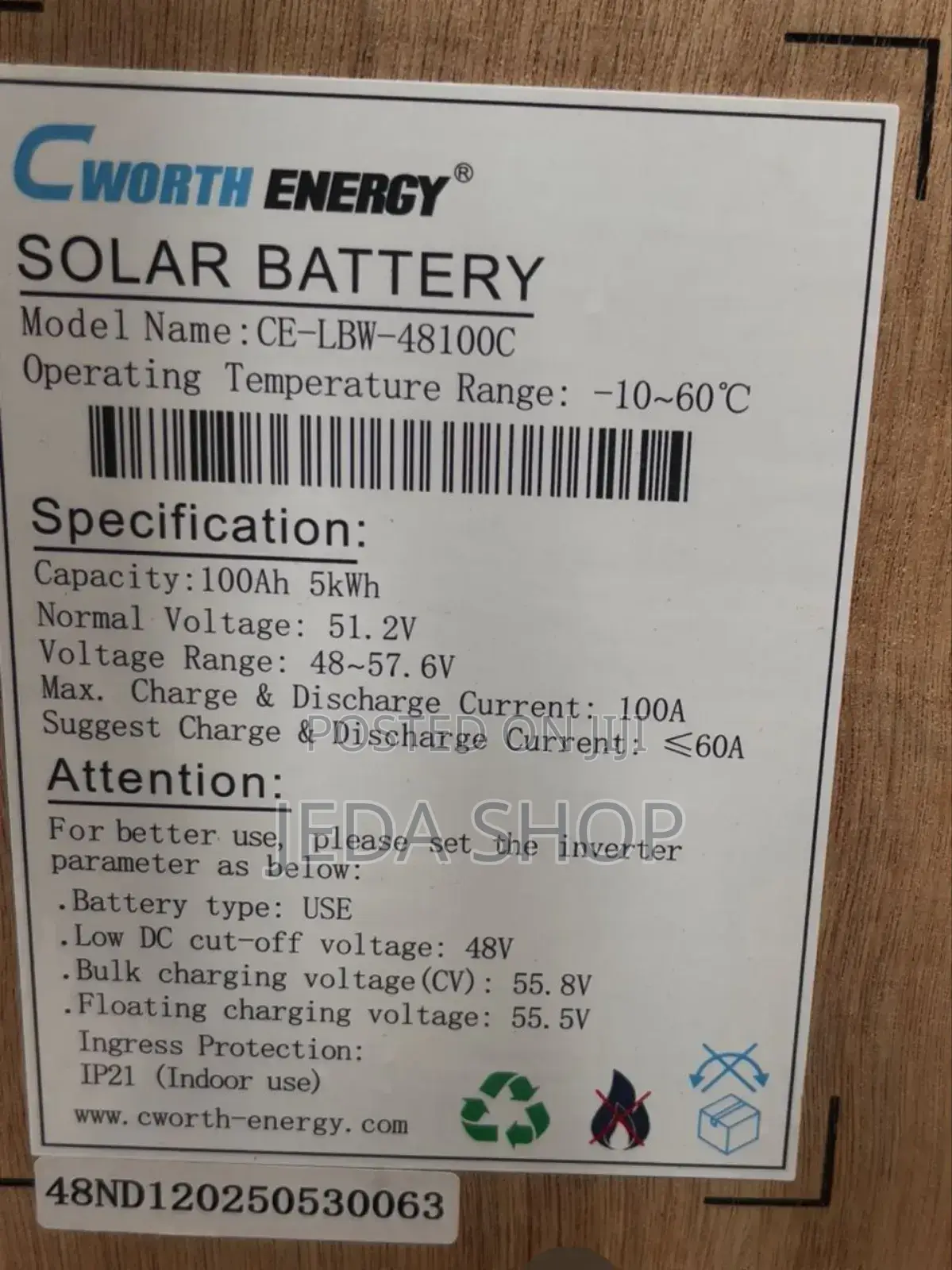 48v 100ah Lithium Battery