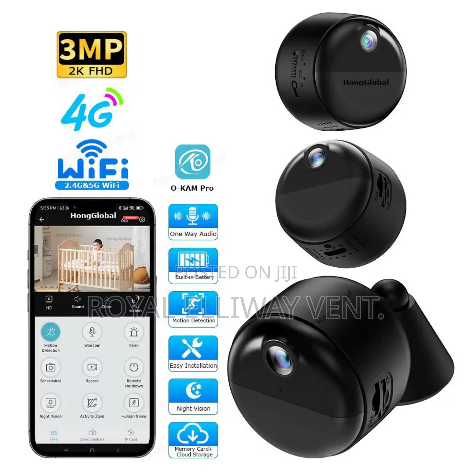3mp Wifi O-Kam Pro Camera