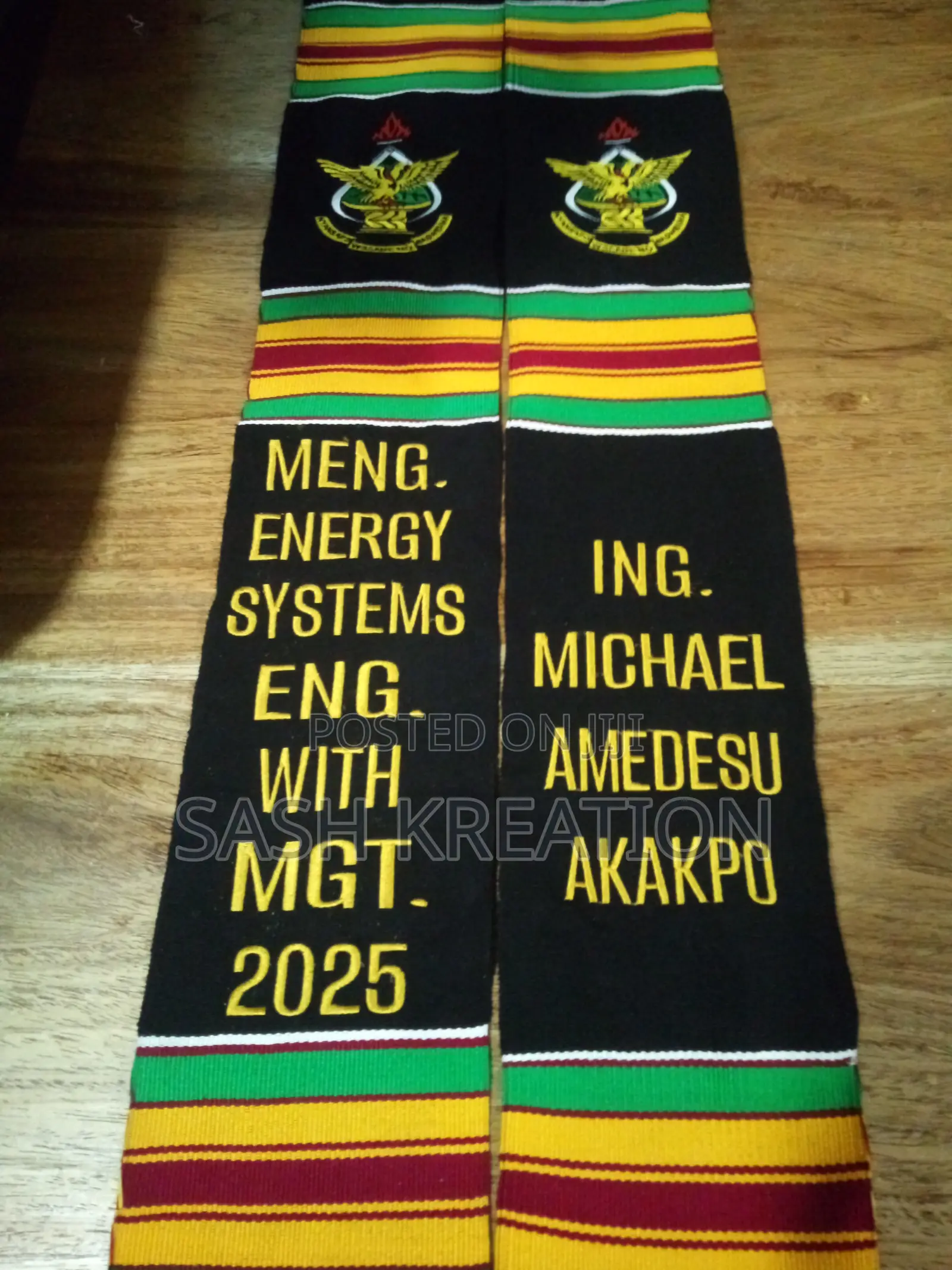 Woven Cotton Kente Sash