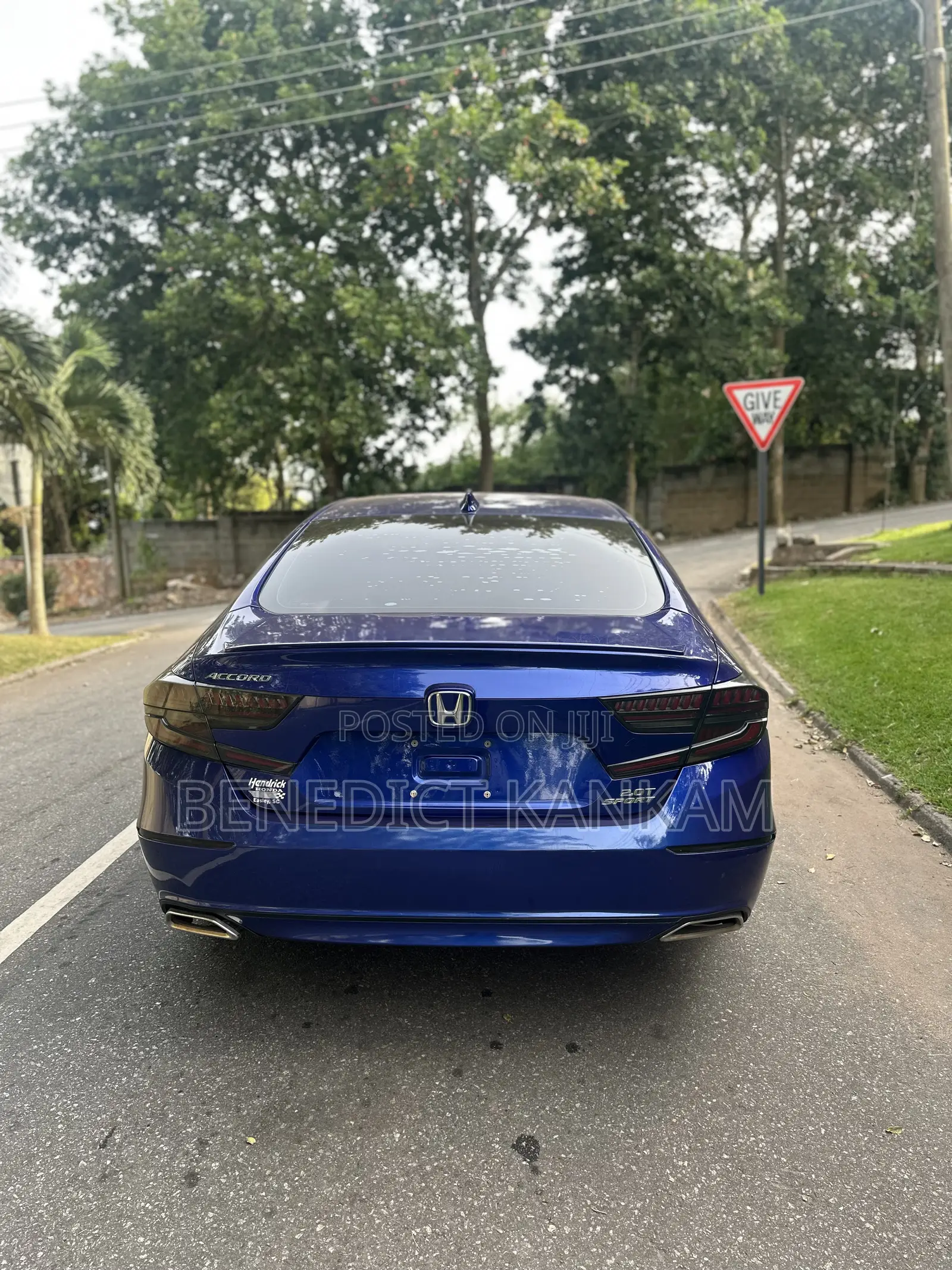 Honda Accord Sport (2.0L 4cyl Turbo 6M) 2019 Blue