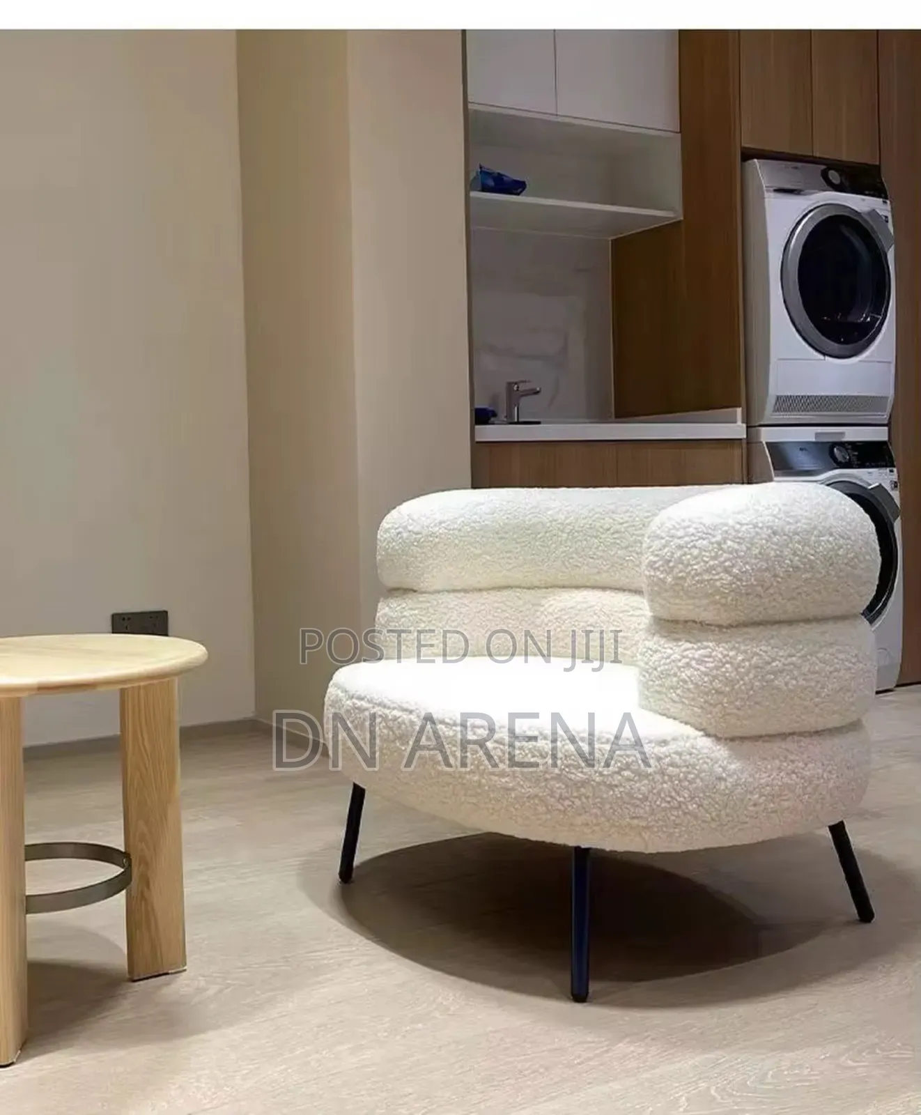 Single Sofa Lamb Wool Lazy Sofa Chair