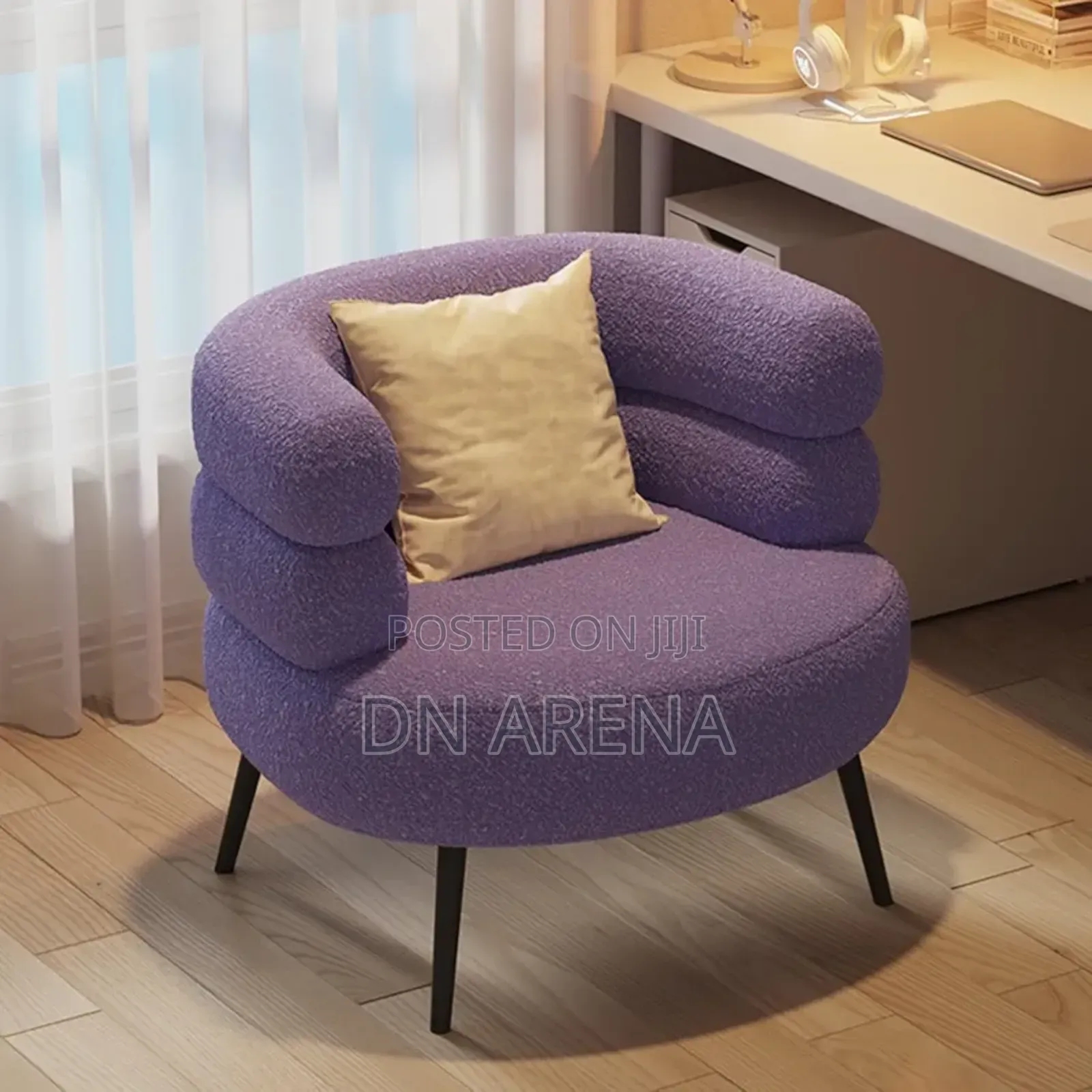 Single Sofa Lamb Wool Lazy Sofa Chair