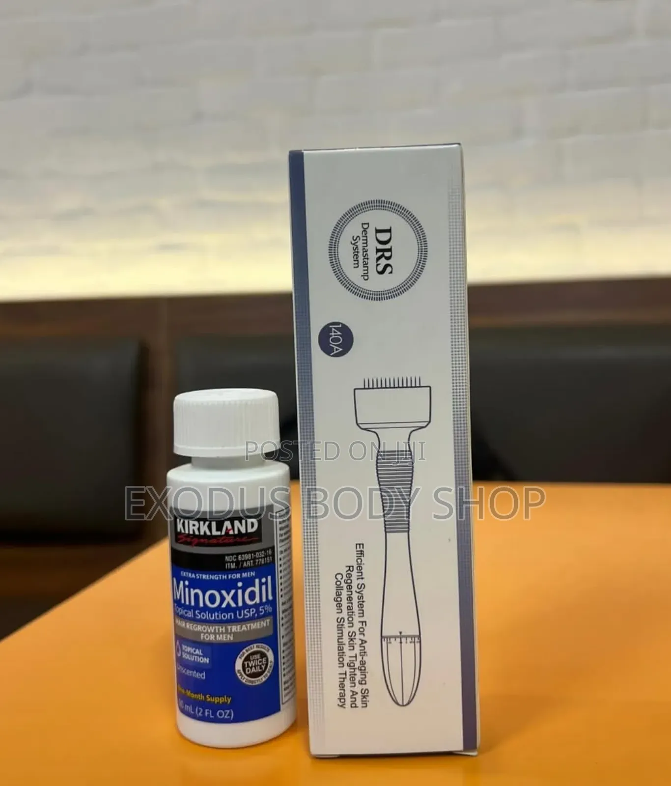 Kirkland Minoxidil Oil and DRS Derma Roller System Combo