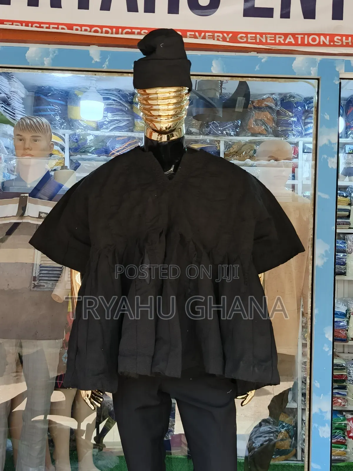 Shop Original Made in Ghana Original Black Batakari-Fugu at Tryahu