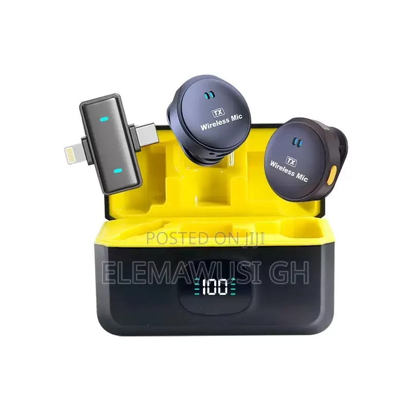 Pro 2in1 Cilp Button Lapel Wireless Lavalier Microphone