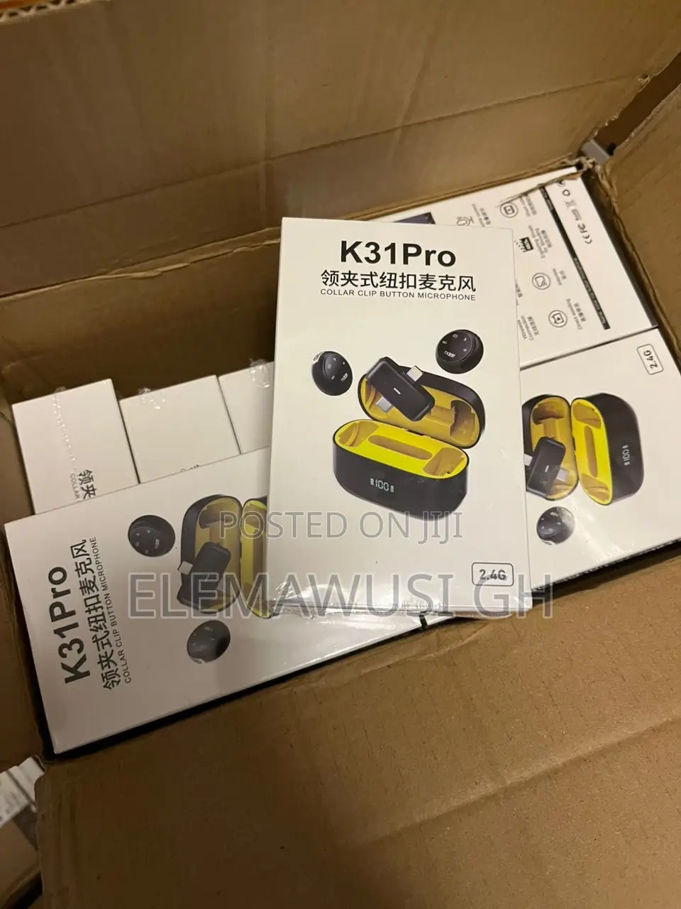 Pro 2in1 Cilp Button Lapel Wireless Lavalier Microphone