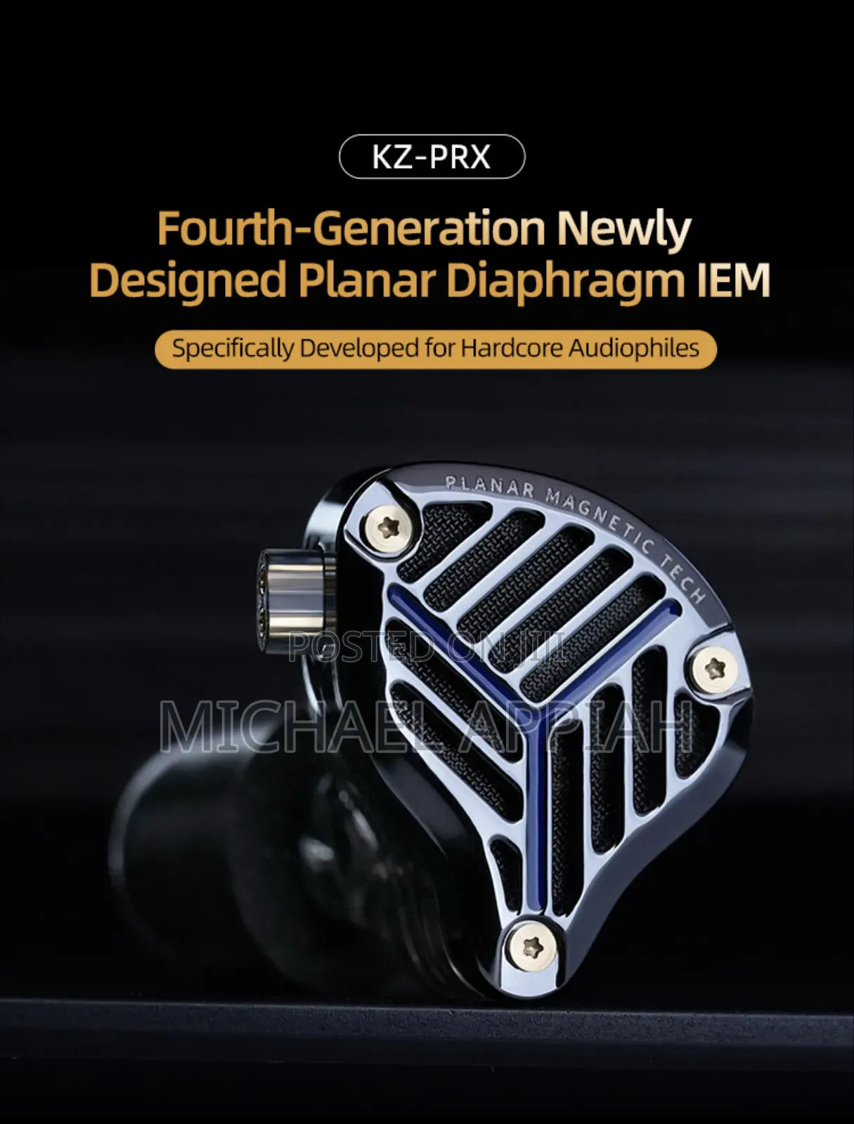 Kz PRX Planar Magnetic in-Ear Monitor + Case + Dac