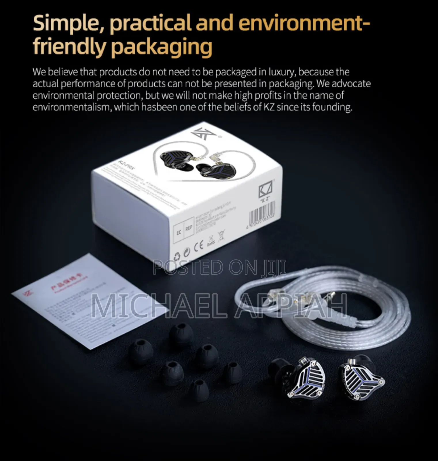 Kz PRX Planar Magnetic in-Ear Monitor + Case + Dac