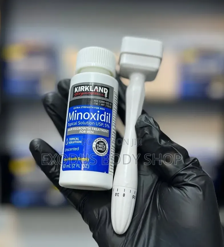 Kirkland Minoxidil Oil and Derma Stamp Hair Regrowth Combo
