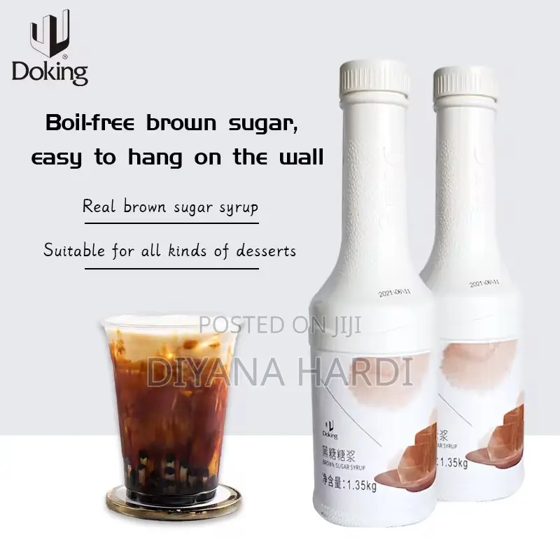Commercial Grade Thick Brown Sugar Syrup for Milk Tea Desserts