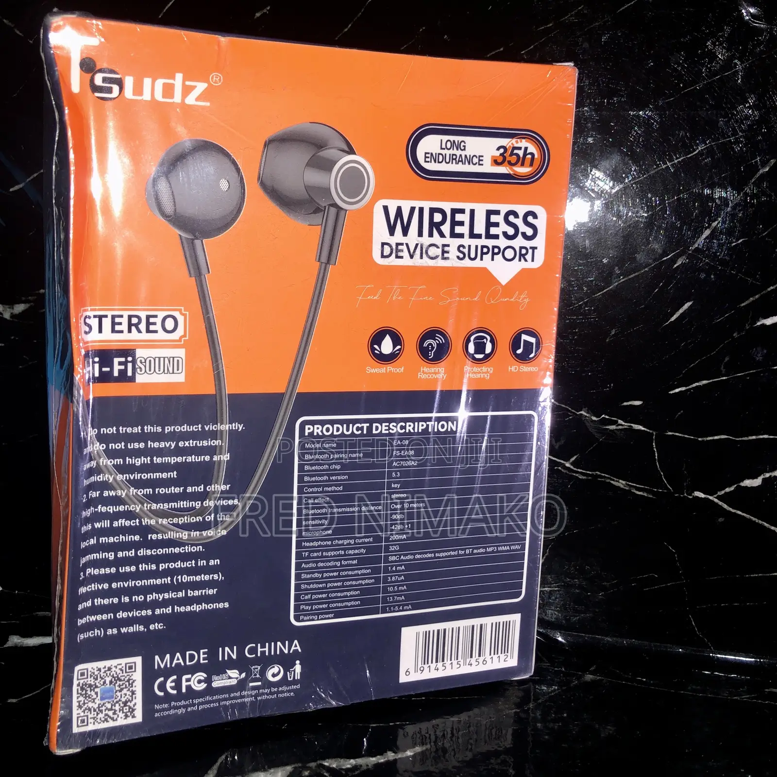 Bluetooth Neckband Headphones With Noise Reduction and Call Clarity