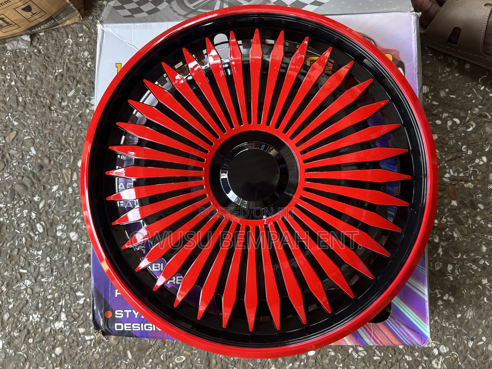 Red Black Wheel Covers Rim 14 15 16