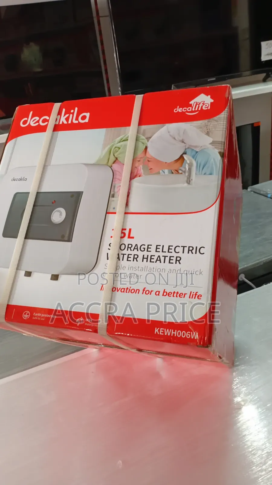Protect the Skin Water Heaters Decakila 15l Storage Water Heater