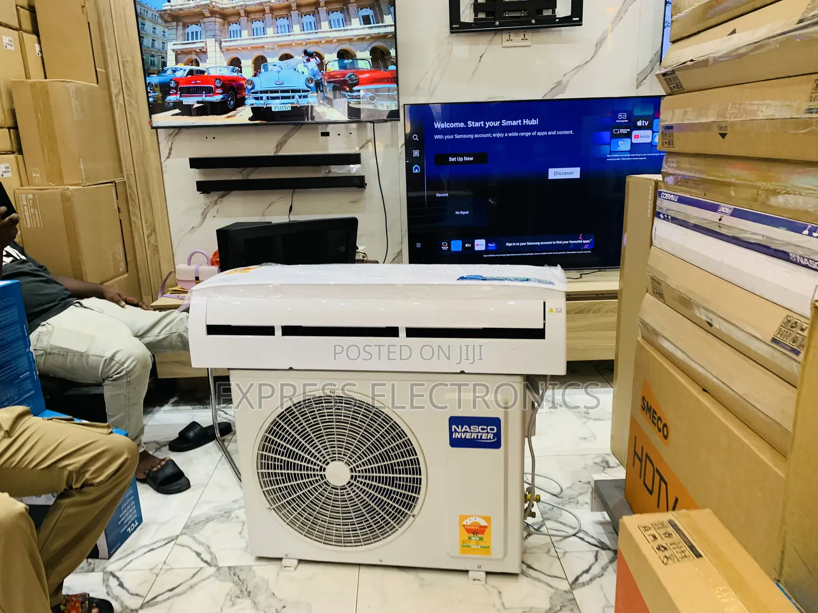 Energy Saving Split Inverter Air Conditioner White Nasco 1.5hp