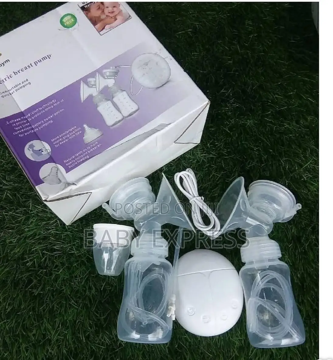 Double Electric Breast Pump With Bottle Lids – Easy Use Clean