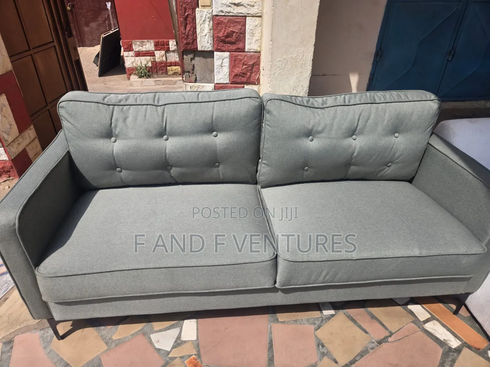 2 in 1 Grey Sofa - Uk