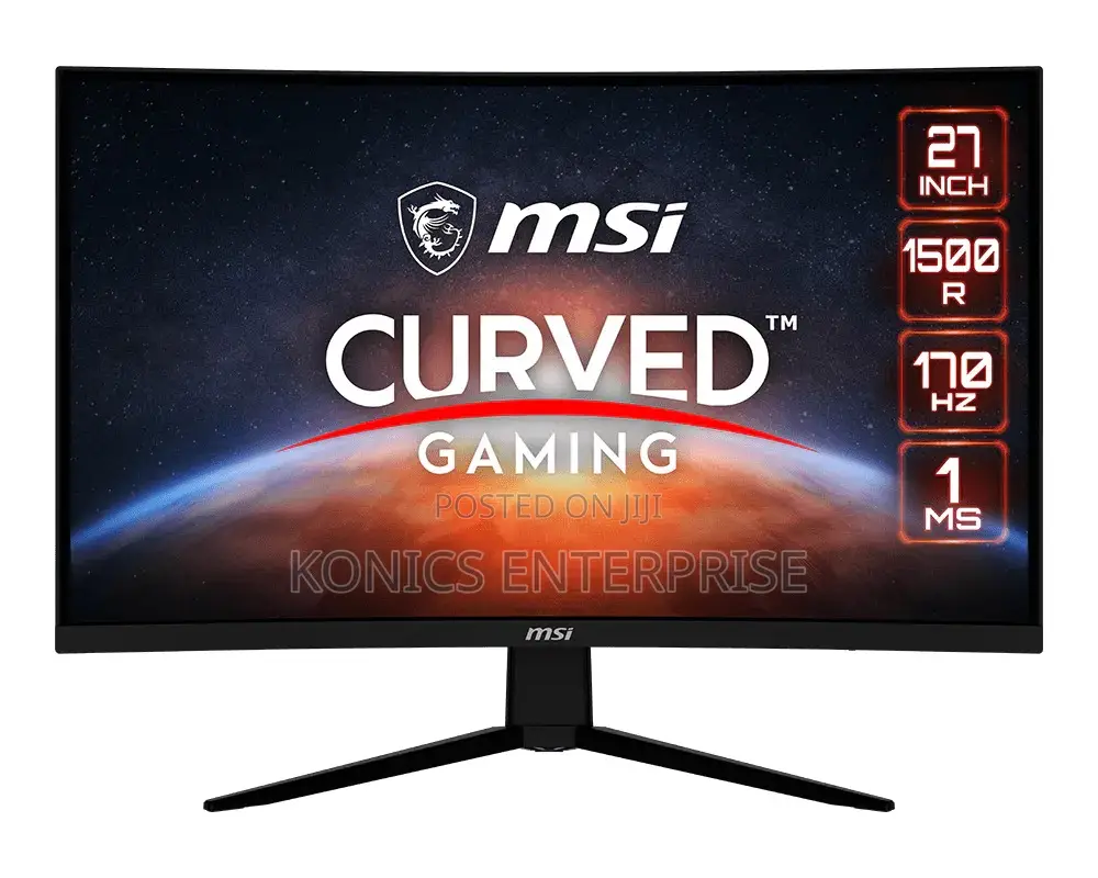Msi - G273cq 27" LCD Curved QHD 170hz 1ms Freesync Premium With HDR