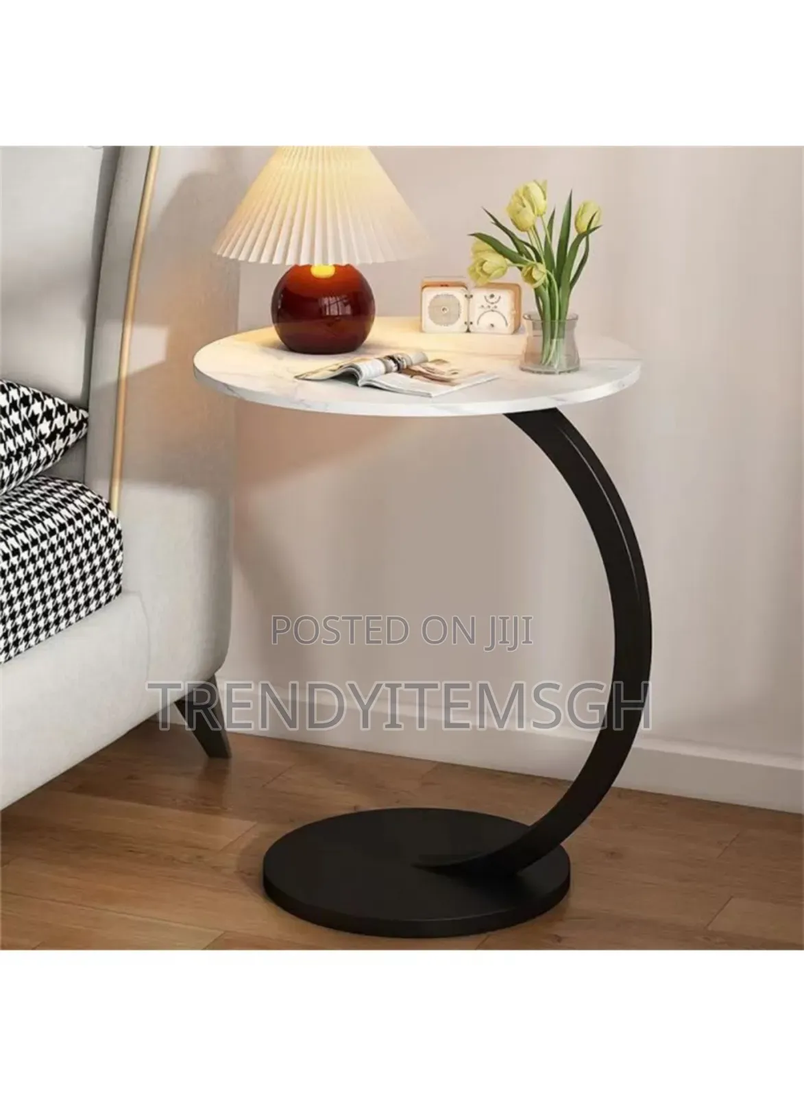 Single Tier C Shape Sofa Side Table