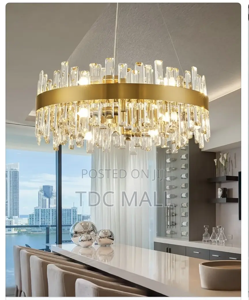 Golden Luxury Crystal Chandelier + 3 Colors