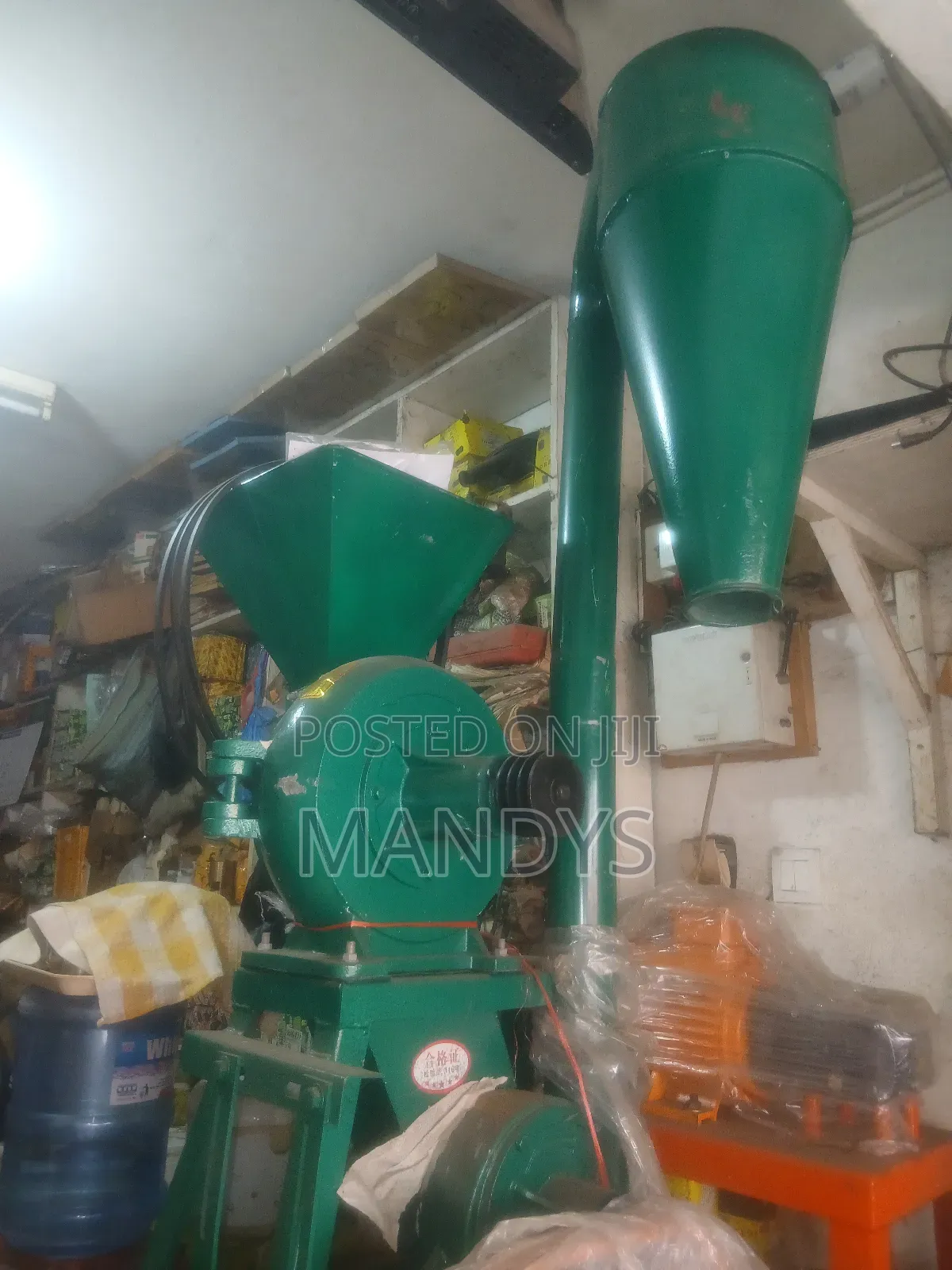 Commercial Grain Grinding Mill / Hammer Mill With Cyclone Separator
