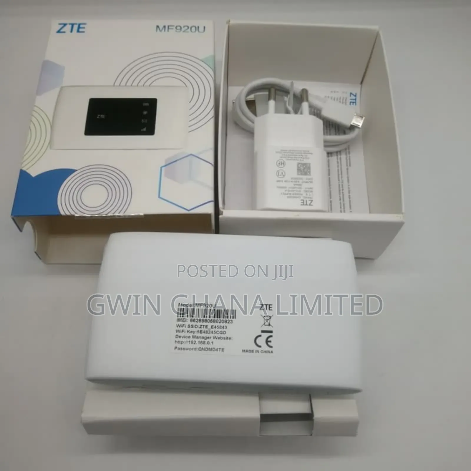 Wifi
 
Zte Mf920u 4g Mobile Hotspot With Antenna Port