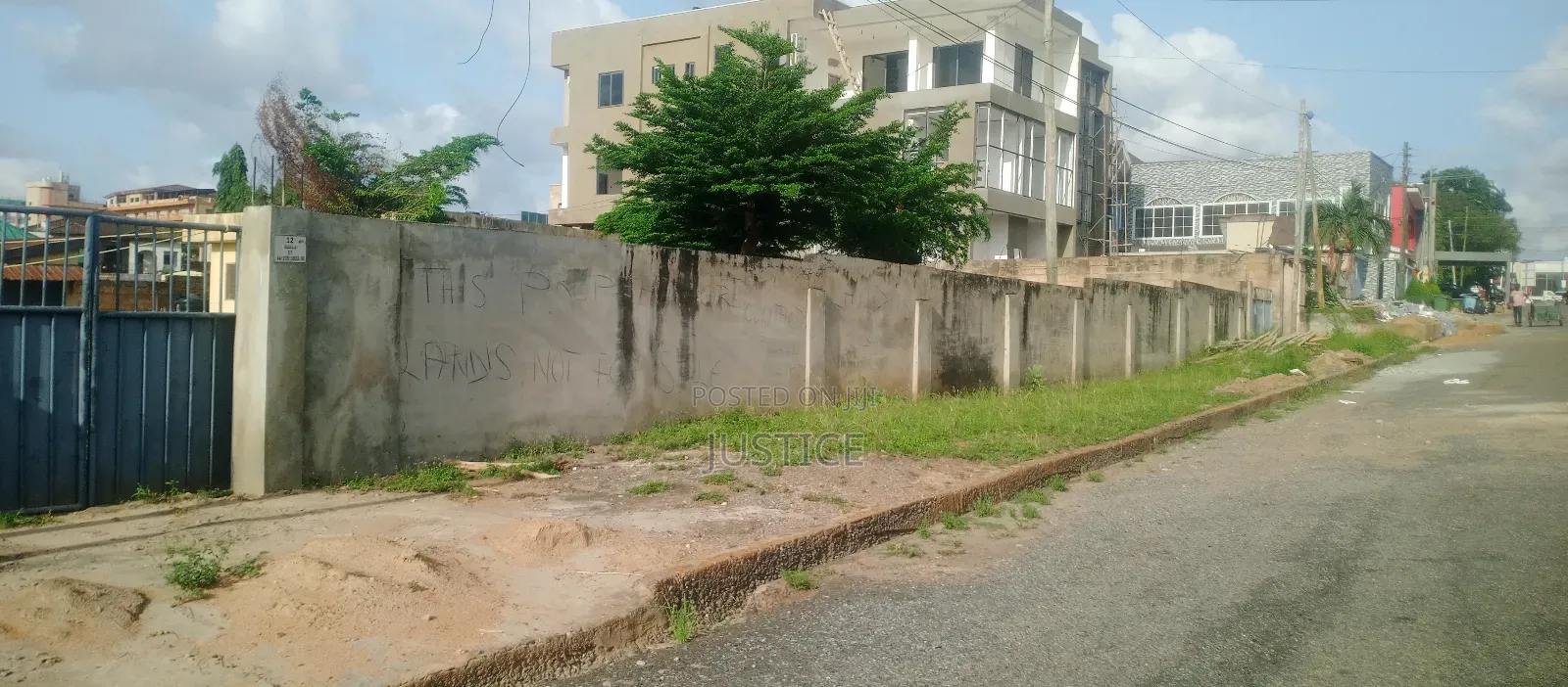 Walled and Gated 2 Plots of Land East Legon