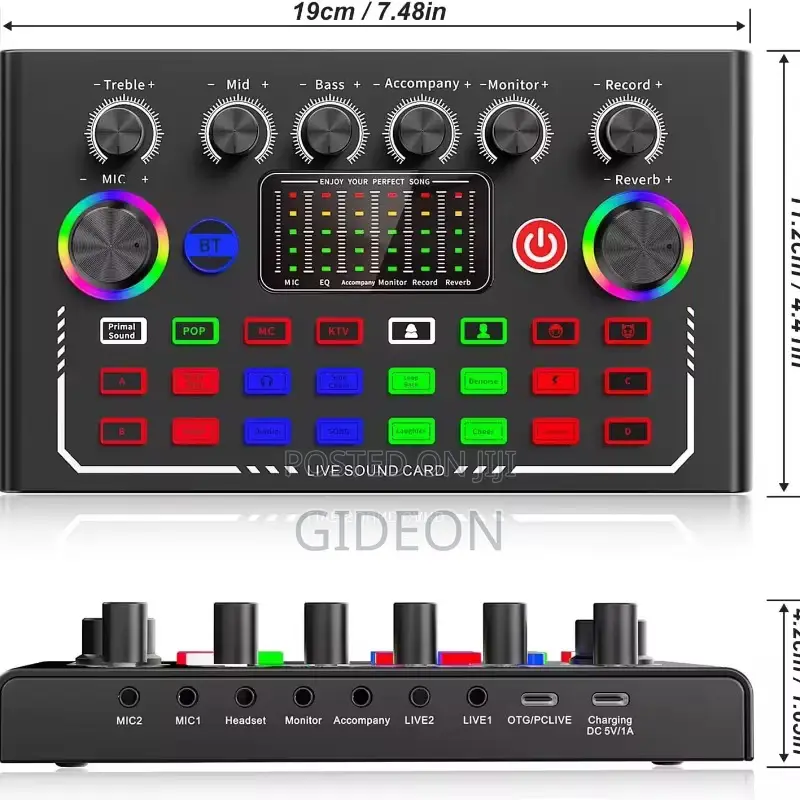 F009+Mc88 Metal Microphone Soundcard