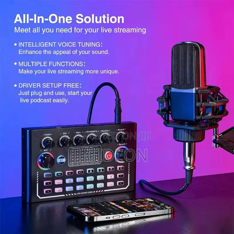 F009+Mc88 Metal Microphone Soundcard