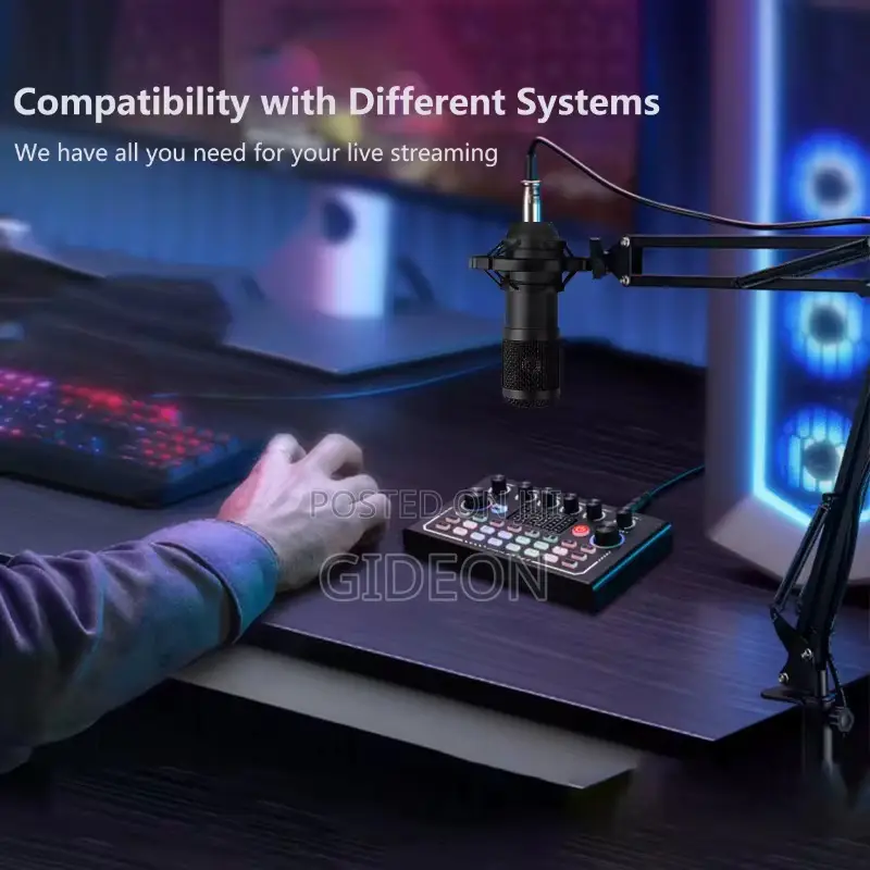 F009+Mc88 Metal Microphone Soundcard
