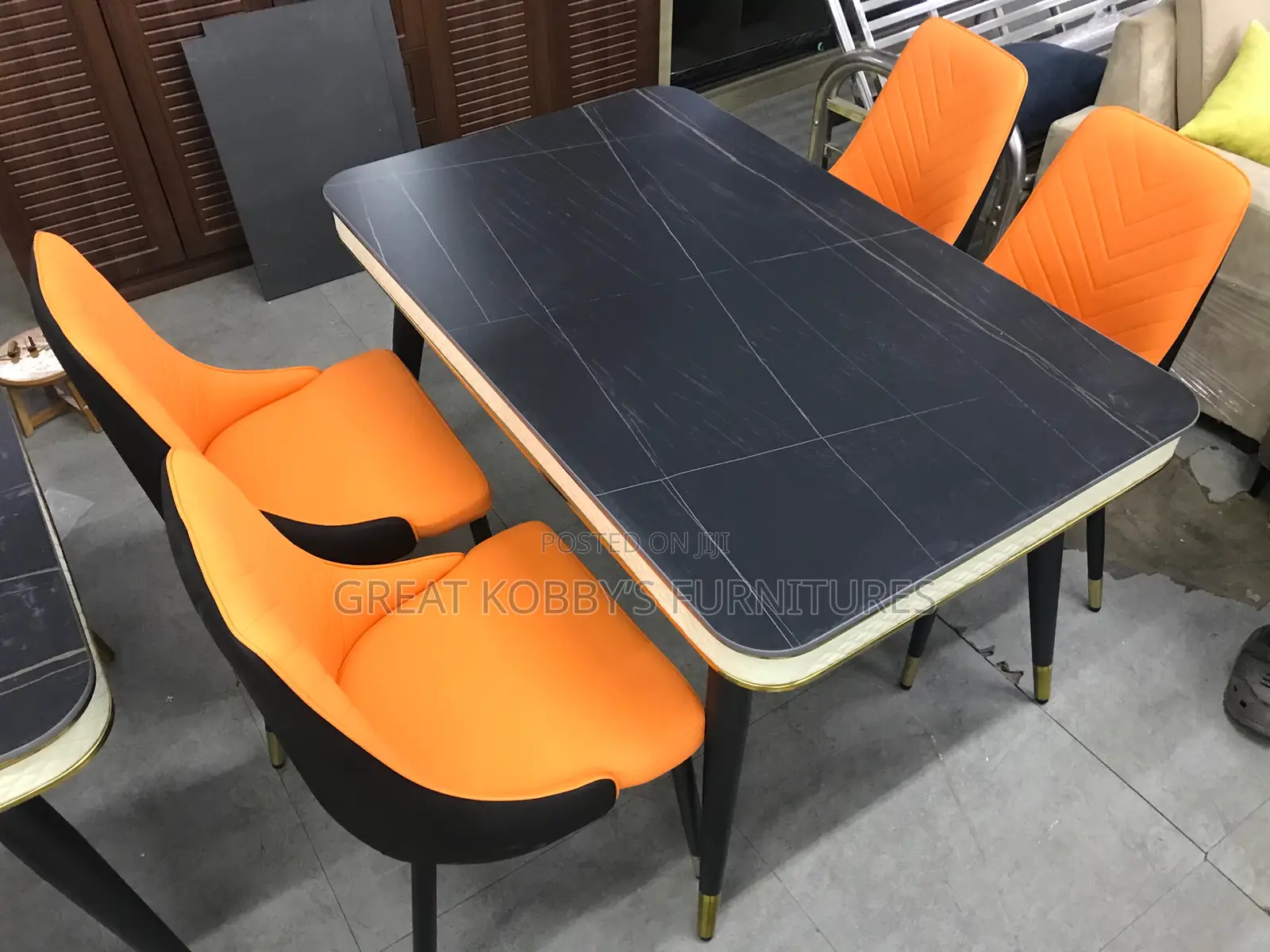 Marble Dining Table With Four Chairs