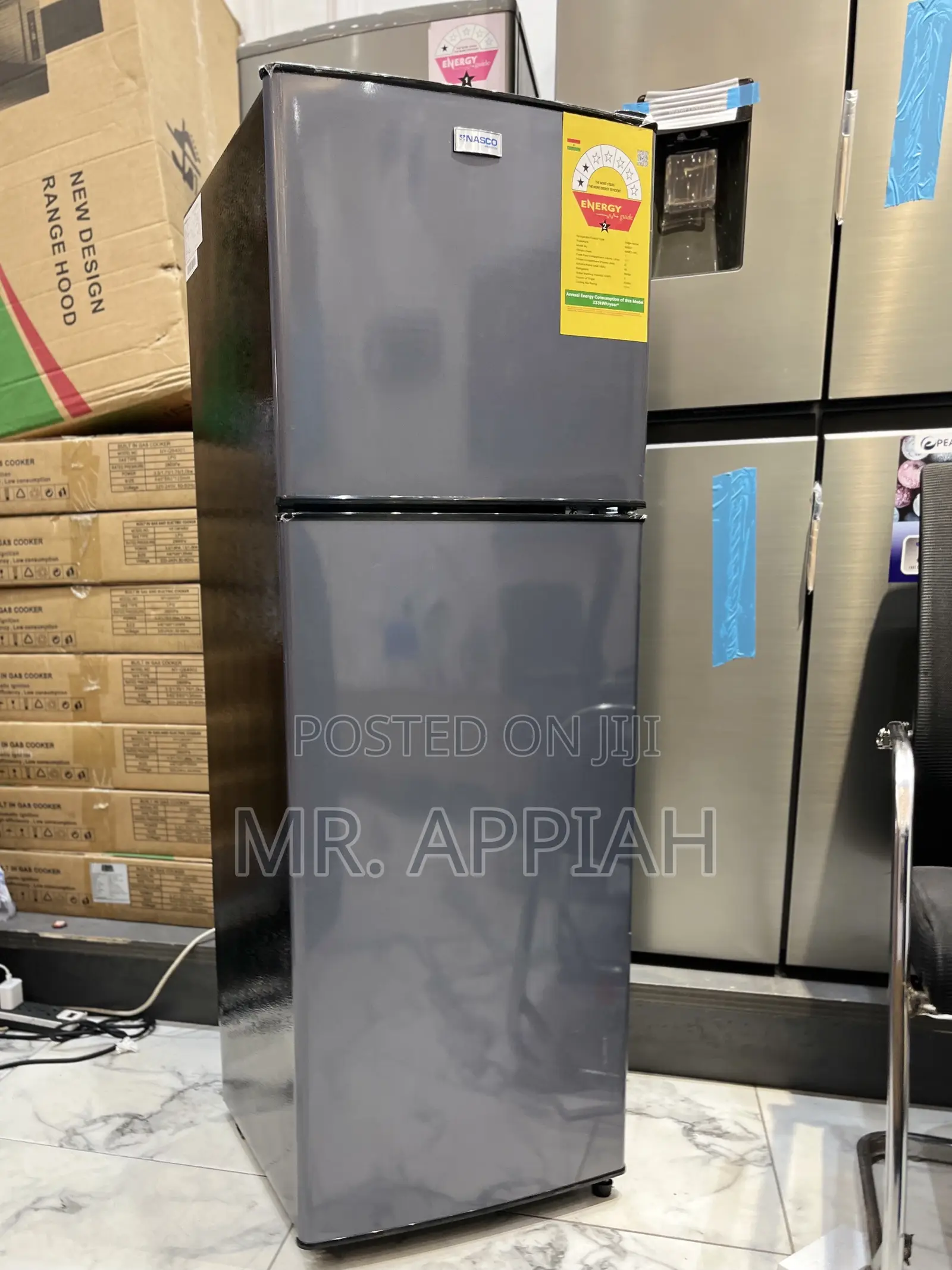 Choose Nasco 158ltrs Bottom Freezer Refrigerator(Dark Gray)