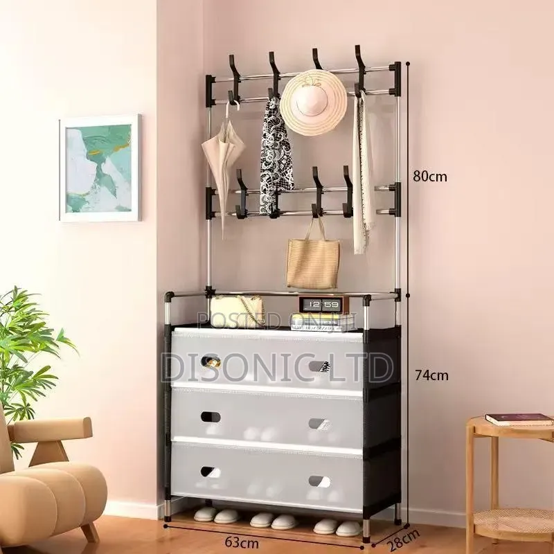 3 Layer Shoe Rack With Covers